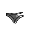 Saturis string ouvert noir Saturis string ouvert noir