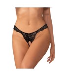 Trinise string ouvert noir Trinise string ouvert noir