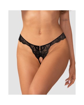 Trinise string ouvert noir