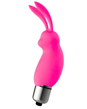 Mini Stimulateur Clitoridien Lapin Rose  1 dosette lubrifiant — Pocket Pleasure