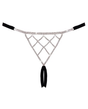 String bijou ouvert noir glamour - Cottelli