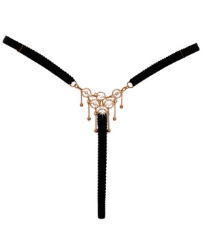 String bijou ouvert noir - Cottelli