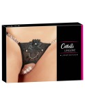 String ouvert broderie strass avec laçage décoratif - Cottelli String ouvert broderie strass avec laçage décoratif - Cottelli