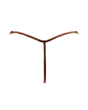 String en dentelle taupe ouvert avec chaînes dorées