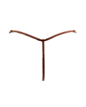 String en dentelle taupe ouvert avec chaînes dorées String en dentelle taupe ouvert avec chaînes dorées