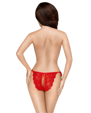 Culotte ouverte rouge Too hot to be real