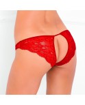 Culotte rouge dentelle ouverture sur les fesses Culotte rouge dentelle ouverture sur les fesses