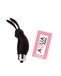 Mini Stimulateur Clitoridien Lapin Noir 1 dosette lubrifiant — Pocket Pleasure Mini Stimulateur Clitoridien Lapin Noir 1 dosette lubrifiant — Pocket Pleasure