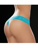 String brésilien bleu turquoise en dentelle String brésilien bleu turquoise en dentelle