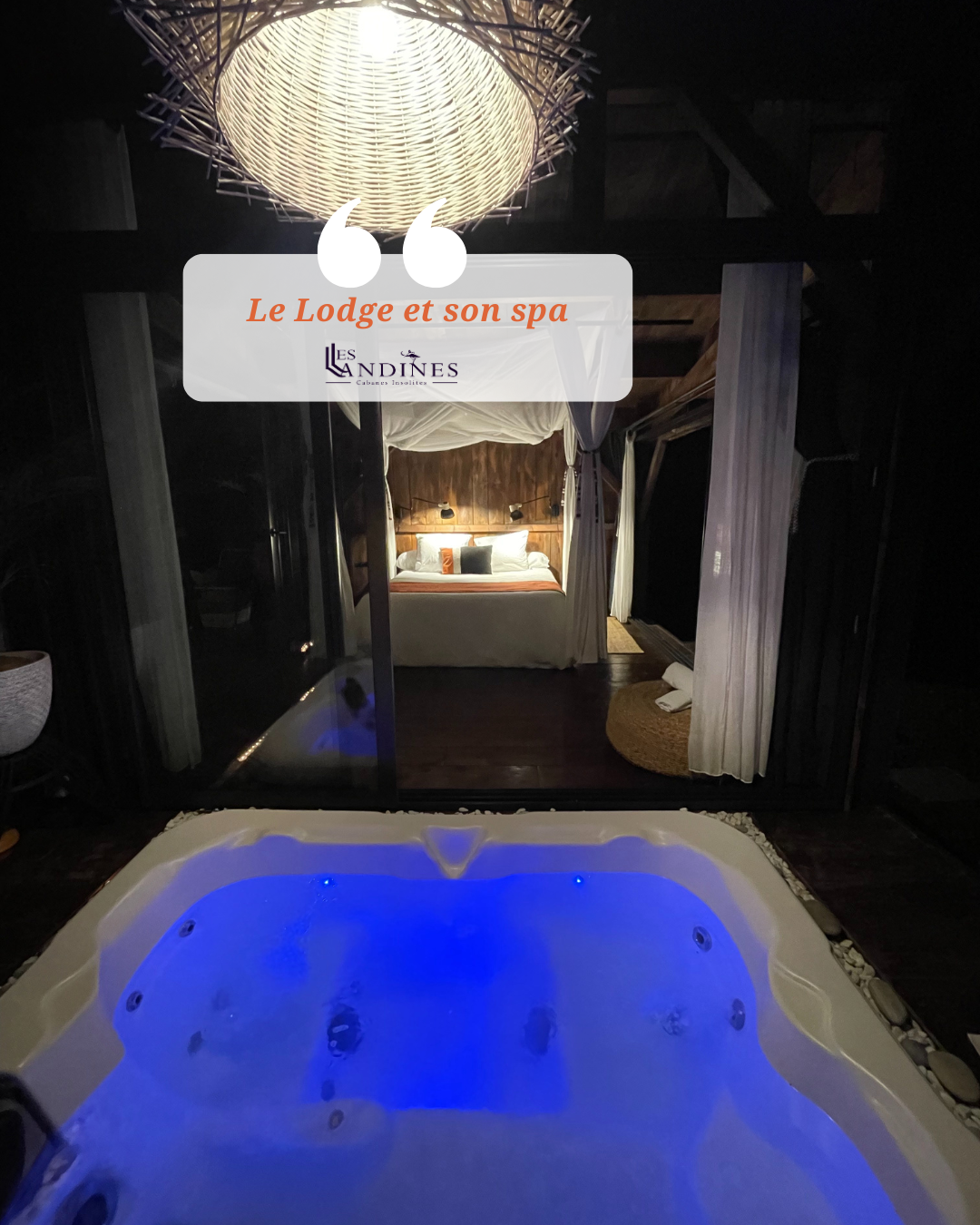 Photo Google Maps · LES LANDINES, cabanes et spa